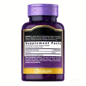 Cápsulas de Melatonina de Alta Calidad de Marca Privada para un Sueño Saludable y Relajante, Ayudan a Conciliar el Sueño y a Mantenerse Dormido, Cápsulas Blandas - Product Image 2