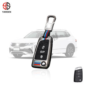 Étui à <span class=keywords><strong>clé</strong></span> en alliage de Zinc pour Volkswagen Golf 7 MK7 Tiguan MK2 <span class=keywords><strong>Seat</strong></span> Ateca <span class=keywords><strong>Leon</strong></span> FR <span class=keywords><strong>2</strong></span> Ibiza Skoda Octavia - Product Image 1