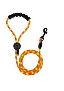 Laisse pour <span class=keywords><strong>chien</strong></span> LED rechargeable de luxe de haute qualité, durable, réglable, en corde de polyester, solide, pour la sécurité des promenades nocturnes - Product Image 2