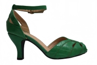 Chaussures de danse latine de salon pour femmes personnalisées, talon en satin doux avec semelle extérieure en cuir véritable et doublure en coton