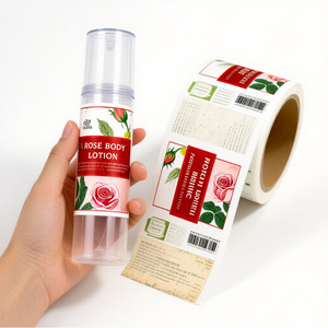 Custom Printing Private Logo Packaging Sticker Product Cosmetic Adhesive Waterproof Sticker Labels for Bottles Body Butter Jar - Product Image 4