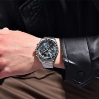 Montre-bracelet à quartz pour homme de marque supérieure 1701, montre de sport chronographe de luxe avec verre saphir, largeur de bracelet 22 mm, nouvelle arrivée, alliage tendance