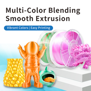 Silk PLA Filament 1.75mm 3D Printer Spool 1kg (2.2lbs) Extruded <strong>Plastic</strong> <strong>Rods</strong> with Smooth Silky Texture for 3D Printing - Product Image 4