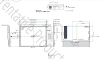شاشة TMK مقاس 10.4 بوصة IPS TFT LCD بدقة 1024x768 XGA وسطوع 450 نيت مع إضاءة خلفية LED LVDS عادةً سوداء بنسبة عرض إلى ارتفاع 4:3 -20 +70 درجة مئوية شاشة HMI صناعية