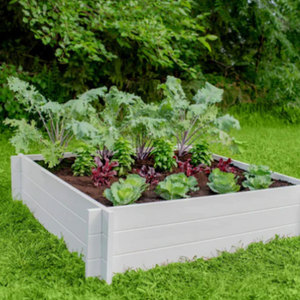 Jardinières de jardin surélevées en plastique PVC vinyle, personnalisables et bon marché, parterres de fleurs pour légumes - Product Image 3