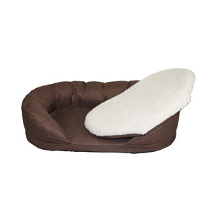 Cama Rectangular Moderna para Mascotas para Perros y Gatos, Cuna Suave y Transpirable con Material de Fibra de Patrón Sólido Empaquetado en Cartón - Product Image 5