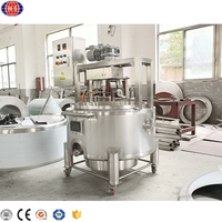 Machine à fabriquer du fromage mozzarella commerciale de 200 l, cuve à fromage