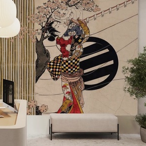 <span class=keywords><strong>Akita</strong></span> Geisha de Japón papel de pared 3D decoración del hogar mural papel tapiz - Product Image 2