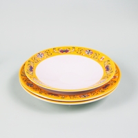Assiette creuse en mélamine blanche de haute qualité avec motif logo personnalisé, incassable, écologique, sans BPA, compatible lave-vaisselle, 100 pièces