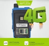 Radio réseau 4G PoC Anysecu F8 Plus avec GPS, plateforme RealPTT, distance de communication illimitée pour la sécurité et la logistique