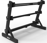 2025 komersial Gym peralatan Fitness 3-Tier Pro gaya rak halter latihan kekuatan penjualan terbaik kabel berat 15 pasang