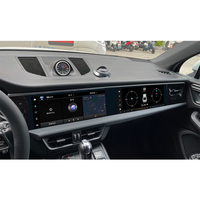 Monitor Mobil Layar Ganda untuk Setir Kiri, Dudukan Dashboard, GPS CarPlay Navigasi Autoradio untuk Macan 2014-2017