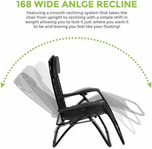 Chaise longue pliante réglable pour l'extérieur <span class=keywords><strong>avec</strong></span> <span class=keywords><strong>auvent</strong></span> Chaise longue <span class=keywords><strong>de</strong></span> plage confortable <span class=keywords><strong>avec</strong></span> porte-gobelet pour bronzer et se détendre - Product Image 5