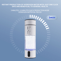 Bouteille d'eau riche en hydrogène portable, rechargeable par USB, alimentée par batterie, pour voiture, camping-car, extérieur et usage domestique