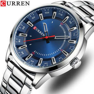 Montre à quartz pour homme CURREN 8406, noire, tendance, nouvelle montre pour homme, étanche, lumineuse, montres de luxe en <span class=keywords><strong>acier</strong></span> inoxydable, <span class=keywords><strong>horloge</strong></span> de bureau - Product Image 6