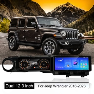 Navihua New Upgrade Dual Screen Android Car Radio Digital Cluster GPS Navigation <b>Auto</b> Multimedia for Jeep Wrangler JL 2019-2023 - Product Image 5
