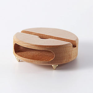 Support de téléphone en bois de bureau avec amplificateur de son - Product Image 2