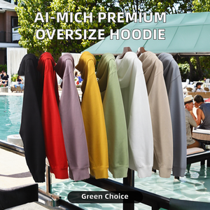 Sweat-shirt promotionnel surdimensionné de haute qualité, écologique, 100% coton, pour l'automne/hiver/printemps, OEM - Product Image 2