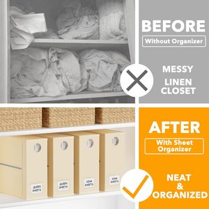 Organisateur de draps et boîte de rangement multifonctionnels pliables, très demandés, avec étiquettes transparentes pour sacs à vêtements - Product Image 2