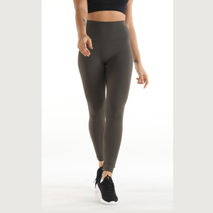 High Waist Women's Solid Yoga Pants Quick Dry Breathable Eco-Friendly Stretch Fitness <b>Leggings</b> Sporty Style - Product Image 3