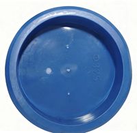 Bouchon rond de protection fileté anti-poussière en plastique pour tuyau en acier