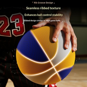 Anti-Slip <strong>Weighted</strong> Silent Basketball No.7 Indoor Children's <strong>Hoop</strong> No Residue High Elasticity Model KH12-193 - Product Image 3