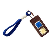 Creative and Unique Wooden Keycap Stress Relief Gadget - Stress Relief and Venting Keychain - Custom Gift