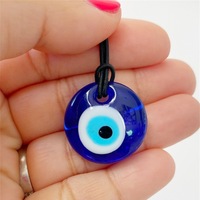 Pendentif oeil du diable de Style bohème en verre bleu décoration murale de voiture intérieure de mauvais œil turc avec breloque de voiture