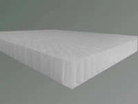 Noyau en nid d'abeille en plastique PP de 8 mm de diamètre cellulaire avec tissu non tissé et film de barrière pour panneaux sandwich laminés