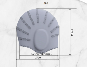หมวกว่ายน้ำซิลิโคนสำหรับผู้ใหญ่ทุกเพศ, ที่คลุมสระว่ายน้ำกันลื่นสำหรับผม<span class=keywords><strong>สั้น</strong></span><span class=keywords><strong>ยาว</strong></span>กันน้ำอุปกรณ์ยืดหยุ่นสำหรับกีฬาฤดูร้อนของเด็ก - Product Image 4