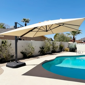 <span class=keywords><strong>Parasol</strong></span> de jardin moderne et luxueux à cadre en aluminium <span class=keywords><strong>Parasol</strong></span> romain étanche à lumière LED pour les restaurants et les hôtels - Product Image 5