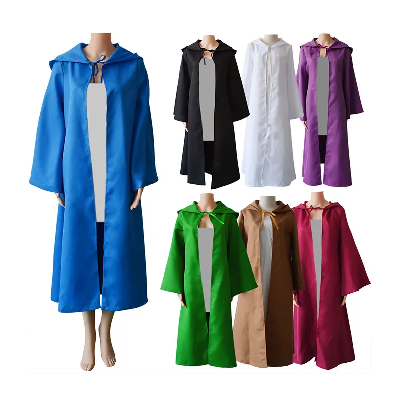 manufacturer grim Reaper cosplay clothing kids and adult party wear hooded cloak cape halloween costume cloak with hood