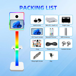 Multifarious Led Light Photobooth With 15.6 Inch Touch Screen Camera and Printer Foto Box Selfie Dslr <strong>Photo</strong> Booth Machine - Product Image 5
