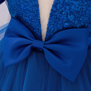 Abito da Principessa per Bambine con Paillettes, Maniche a Sbuffo e Volant, Vestito da Cerimonia per Bambina di Un Anno - Product Image 5