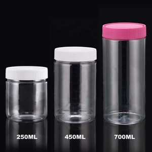 250Ml Pet Nhựa Mason Jar Cấp Thực Phẩm Bơ Đậu Phộng Lọ Nhựa Với Vít Nắp - Product Image 6