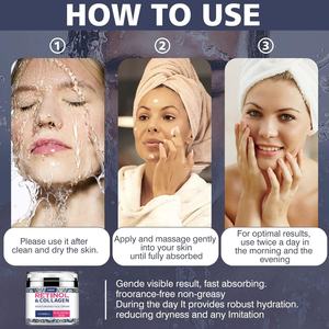 Crème hydratante pour le visage anti-âge au rétinol et au collagène, marque privée OEM, réduit les ridules - Product Image 4