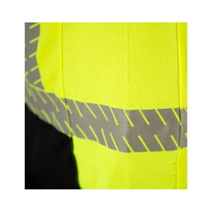 T-shirt de sécurité haute visibilité réfléchissant pour hommes, vêtements de travail de construction respirants à séchage rapide, chemise de travail routier extérieur personnalisable - Product Image 4