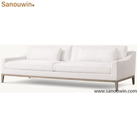 Ensemble de canapés de salon modernes et écologiques en tissu, comprenant un canapé 3 places, un fauteuil et un ottoman, pour la maison, l'hôtel, la villa, la salle à manger