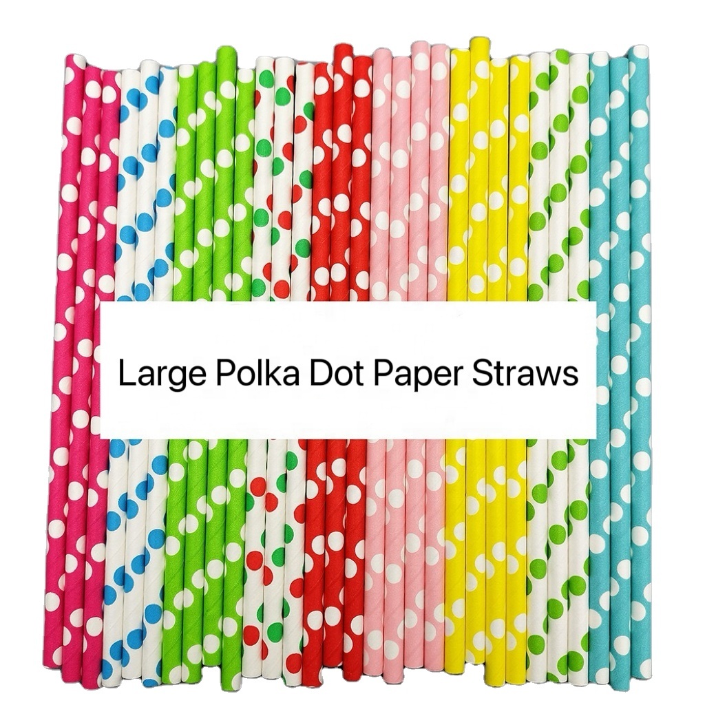 Smartops Red and Pink Paper Straws Wedding and Party-Friendly Wrapped for Easy Use