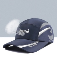 Gorra de Béisbol Ajustable para Hombre, de Malla, de Secado Rápido, para Deportes al Aire Libre, Protección Solar, Gorra de Camionero