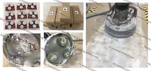 Plaques de meulage diamantées à liaison métallique à 2 segments Redi Lock haute dureté, épaisseur 12 mm, disques abrasifs personnalisables OEM - Product Image 5