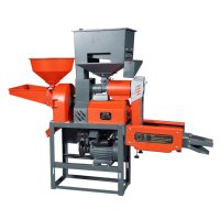 DAWN AGRO Machine à riz compacte combinée pour usage domestique, avec tamis pour la coque de riz, pièces de rechange, moteur électrique et roulement en pierre