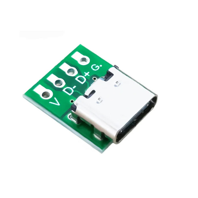 USB 3.1 Type C Connector 16 Pin Test PCB Board Plate Adapter Socket for Data Line Wire Cable Transfer
