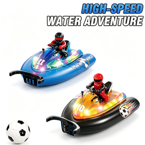 Barco de Juguete a Control Remoto de 2.4 GHz, Portátil, Impermeable, de Alta Velocidad, Juguete Infantil para Niños de 6 Años en Adelante - Product Image 1