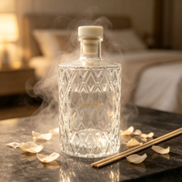 Bouteilles en verre vides pour diffuseur 50ml 100ml 150ml 250ml – Bouteille de diffuseur à bâtonnets de luxe en verre avec couvercle pour la vente