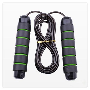 Custom Home Fitness Cardio <strong>Exercise</strong> Jump <strong>Rope</strong> Soft EVA Foam Handle Skipping <strong>Rope</strong> with Steel Cable and Iron Weights - Product Image 2
