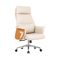 Chaise de bureau de direction en bois moderne de haute qualité avec coussin de style maille design ergonomique