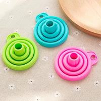 Entonnoir télescopique réutilisable en plastique de qualité alimentaire pour le versement d'huile, accessoires de cuisine, gadgets alimentaires sûrs