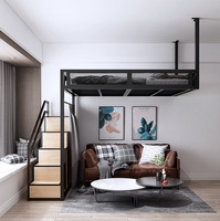Lit superposé de Style européen 1.5 m, mobilier de chambre à coucher, cadre de luxe, Design Simple, hôtel, lit métallique