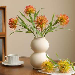 Flor Artificial de Crisantemo de Plástico al por Mayor de Fábrica para Decoración del Hogar y Fiestas, Flor de Crisantemo de Otoño para Bodas - Product Image 4